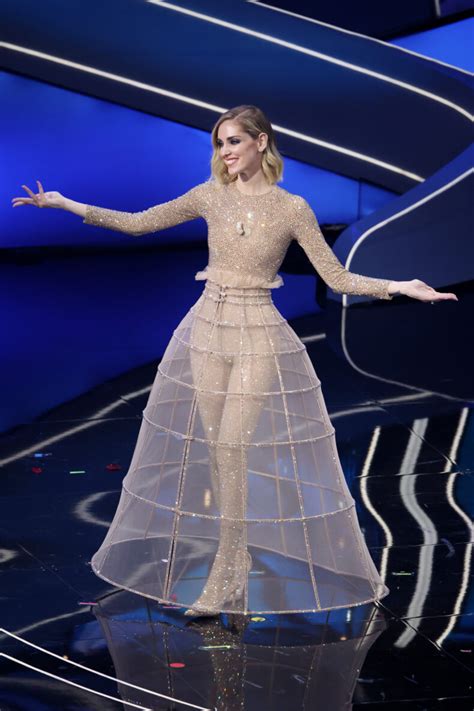 abito dior chiara ferragni sanremo|chiara ferragni sanremo.